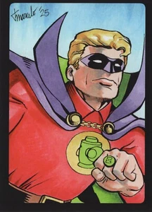 Tarjeta de boceto IMPRESIÓN JSA - Green Lantern (Alan Scott) #1 edición limitada. Juego de 12 ACEO - Imagen 1 de 3