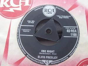 ELVIS PRESLEY........ONE NIGHT.......7"..1958......ROCK N`ROLL / TRI-CENTRE - Picture 1 of 3