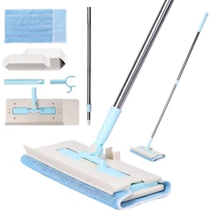Stretchable Dust Mop Microfiber Mop for Floor Wall Cleaning Dry Wet Livingroom - Picture 1 of 14