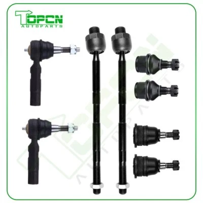 8x Front Steering Tie Rod Ends Ball Joint Part Fits 2006-2010 Dodge Ram 3500 2WD Foto 1 de 4