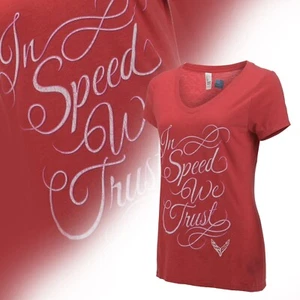 2020-2023 Corvette C8 Ladies In Speed We Trust Tee Shirt - Picture 1 of 3