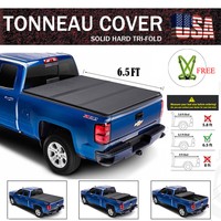 Lock Tri Fold Hard Solid Tonneau Cover For 1988 2000 Gmc C K Series 6 5 Ft Bed Ebay