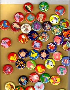 POKEMON  25 ASSORTED   1.25” Button Set  LOT Of  25  Pins  Pinbacks - Picture 1 of 2