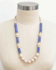 Thirty One Bits Shorebreak Beaded Necklace Handmade African New With Tags. Cute - Picture 1 of 8