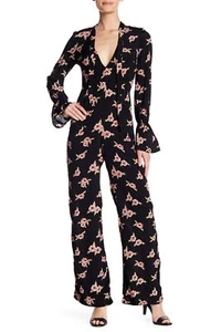 Flynn Skye 155733 Women's Skye Ruffle Sleeve Floral Jumpsuit Sz. Large - Picture 1 of 2