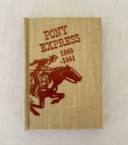 MINIATURE BOOK A Saga The Pony Express 1860-1861 Clearview Press 1998 Limited Ed - Picture 1 of 8