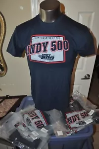 2018 Indianapolis 500 102nd Running Navy 2 Sided T-Shirt PennGrade Größe S Neu mit Etikett - Bild 1 von 5