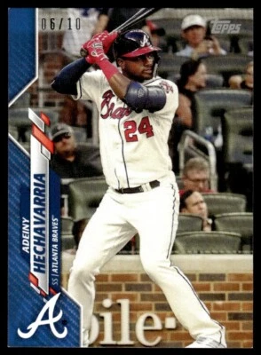 2020 TOPPS MINI BLUE /10 Adeiny Hechavarria - Atlanta Braves #U-199 - Image 1 of 2