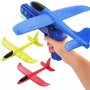 Airplane Launcher, 3 Pack Foam Glider Plane, 2 Flight Modes Outdoor Flying Toy - Picture 1 of 12