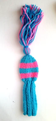 EROSGIFTS.ORG Turquoise, pink * GOLF CLUB HEAD COVER 8" fit putter, iron hybrid wedges tassel