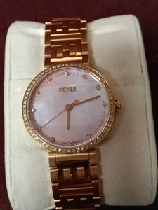 Gebrauchte Fendi Forever modische Damenarmbanduhr Roségold 30 mm - Bild 1 von 12
