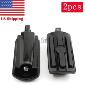 Pair Male Mount Foot Pegs Footrests For Harley Touring Sportster Softail Dyna US - Bild 1 von 6