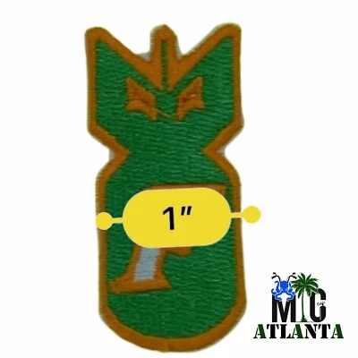 2 F Bomb Iron On or Hook and Loop Patches Florida Orange, Green and 1"x2" White - Image 1 of 3