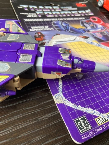 Transformers G1 Blitzwing lot Movie Swindle Runabout blister card Cover