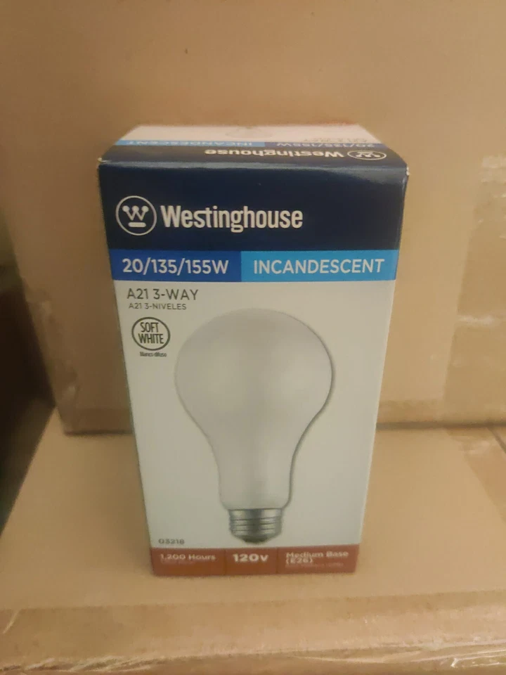 Westinghouse 3 way Bulb 20/ 135 /155w Specialty Bulb Icdsant  - Image 1 of 1