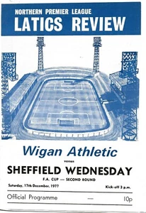 WIGAN ATHLETIC v SHEFFIELD MITTWOCH ~ FA CUP 2. RUNDE ~ 17. DEZEMBER 1977 - Bild 1 von 1