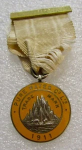 RARE 1911 PURE WATER Co Ltd - Steward Medal / Medallion - Battersea London - Bild 1 von 7