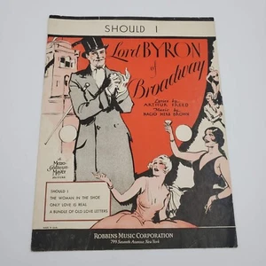 Partituras Should I Lord Byron of Broadway Arthur Freed & Nacio Herb Brown 1929 - Imagen 1 de 6