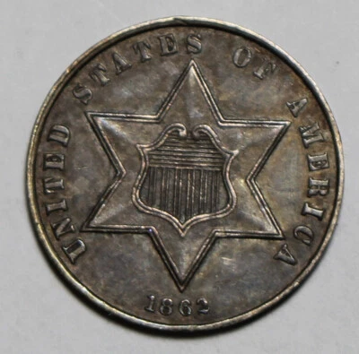1862 3 Cent Silver WB177 - Image 1 of 2