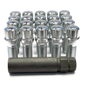 20 x TPi 12x1.50 28mm TAPERED 6 Spline Tuner Bolts inc Key - Picture 1 of 7