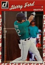 2023 Donruss /100 Harry Ford 1990 Retro 100 Emoji   Seattle Mariners