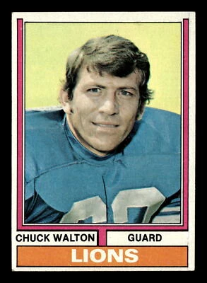 Chuck Walton 1974 Topps #249 Detroit Lions Ex - Image 1 of 2