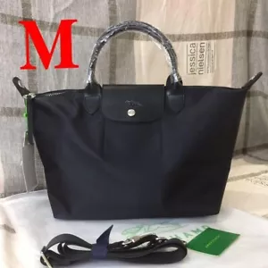 Borsa a tracolla Longchamp Le Pliage Neo M nera inutilizzata - Foto 1 di 9