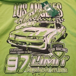 Vintage 90's T shirt SHEIN EZwear Graphic Print Racing New NWT Med/Large LA race - Picture 1 of 10