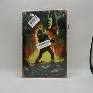 Letrero retro envejecido Stranger Things Eddie Munson This is Music pared metal  - Imagen 1 de 4