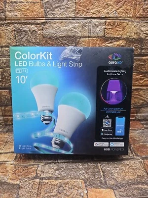 Aura LED ColorKit Trio 75-Watt Equivalent -Color and LED Light Strip 6500K  (B8 - Image 1 of 4