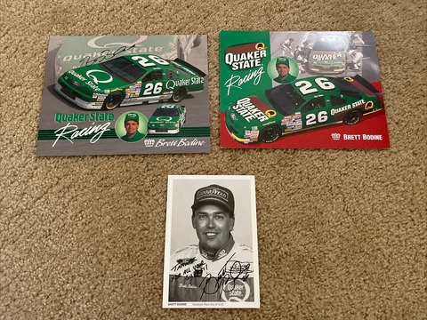 lot of 3 brett bodine nascar racing postcards Cover