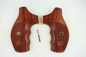 smith and wesson Grips,s&w grips,J Frame,Round Butt,Revolver grips,rosewood - Picture 1 of 6