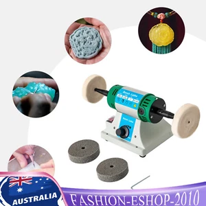 320W Bench Table Top Buffing Machine Polisher Buffer Smoothing Polishing Tool AU - Picture 1 of 22
