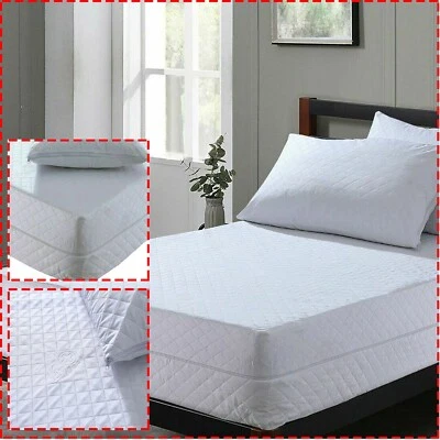 Fully Zipped Mattress Cover Protector Anti Bed Bug Total Encasement Zipper Sizes - Image 1 of 4