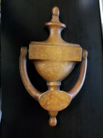 Vintage  Brass Copper DOOR KNOCKER  (1lb solid ) Cover
