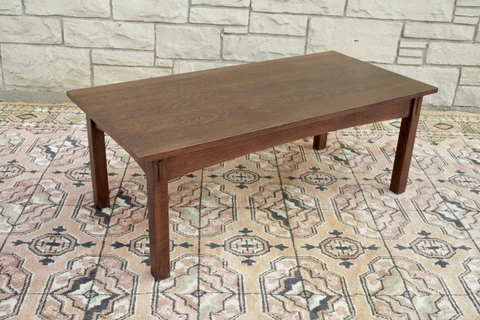 Arts & Crafts Gustav Stickley Mission Collection Quarter Sawn Oak Coffee Table Cover