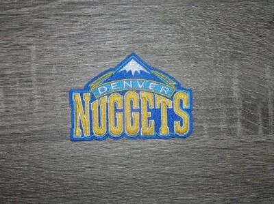 Denver Nuggets Retro Basketball Embroidered Iron On Patch 3.5" x 2.5" - Image 1 of 2