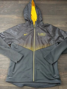 NIKE Dri Fit Missouri LSU Tigers Logo Full Zip Kapuzenjacke Damen Gr. L, schwarz - Bild 1 von 6