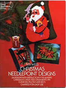 Christmas Needlepoint Designs Book - Dover Needlework Series - 36 Designs 1975 - Picture 1 of 5
