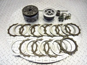 2001 01-05 Honda VTR1000F Superhawk Inner Outer Clutch Basket Disc Plate OEM - Foto 1 di 12