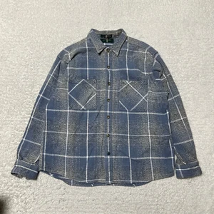 Royal Robbins Shirt Jacket Men Extra Large Blue Plaid Blanket Flannel Shacket - Picture 1 of 16