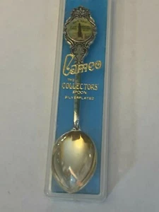 Vintage Perfection Souvenirs CAMEO Teelöffel Silberteller Chicago Sears Tower KOSTENLOSER VERSAND - Bild 1 von 5