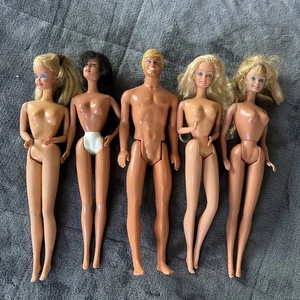 Vintage Barbie Ken Konvolut 5 Puppen blond brünett 1966 biegsame Knie - Bild 1 von 13