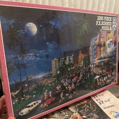 FX Schmid "South Beach, Miami, Florida" 1000pc Puzzle SEALED 90218 - Image 1 of 4