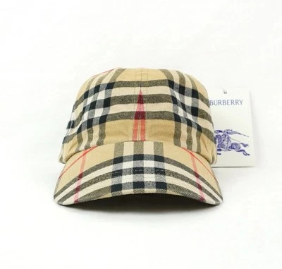 Gorra de béisbol Burberry de algodón a cuadros en beige archivo - unisex talla pequeña Foto 1 de 4