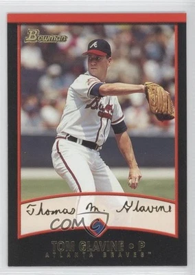 2001 Bowman Gold Tom Glavine #97 HOF - Image 1 of 2