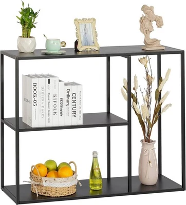 Metal Console Table with 3 Shelves – Space-Saving, Durable, Multi-Use Entryway O - Image 1 of 4