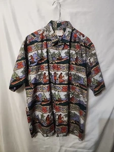 XL Cooke Street Hawaii Print Shirt Hula Mädchen Surfer - Bild 1 von 4