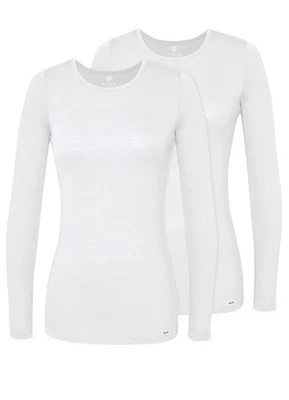 Pack de 2 camisetas/camisetas para mujer Adar cómodas de manga larga Foto 1 de 4