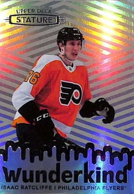 2022-23 Upper Deck Wunderkind Grey Philadelphia Flyers Isaac Ratcliffe W-22 - Image 1 of 2